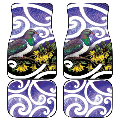 Kekeru New Zealand Matariki Car Mats Kukupa Kowhai Maori New Year Purple Version
