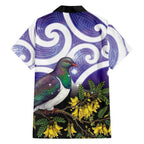 Kekeru New Zealand Matariki Hawaiian Shirt Kukupa Kowhai Maori New Year Purple Version