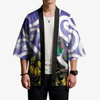 Kekeru New Zealand Matariki Kimono Kukupa Kowhai Maori New Year Purple Version