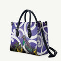 Kekeru New Zealand Matariki Leather Bag Kukupa Kowhai Maori New Year Purple Version