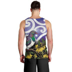 Kekeru New Zealand Matariki Men Tank Top Kukupa Kowhai Maori New Year Purple Version