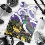 Kekeru New Zealand Matariki Men Tank Top Kukupa Kowhai Maori New Year Purple Version