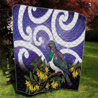 Kekeru New Zealand Matariki Quilt Kukupa Kowhai Maori New Year Purple Version