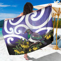 Kekeru New Zealand Matariki Sarong Kukupa Kowhai Maori New Year Purple Version