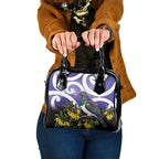 Kekeru New Zealand Matariki Shoulder Handbag Kukupa Kowhai Maori New Year Purple Version