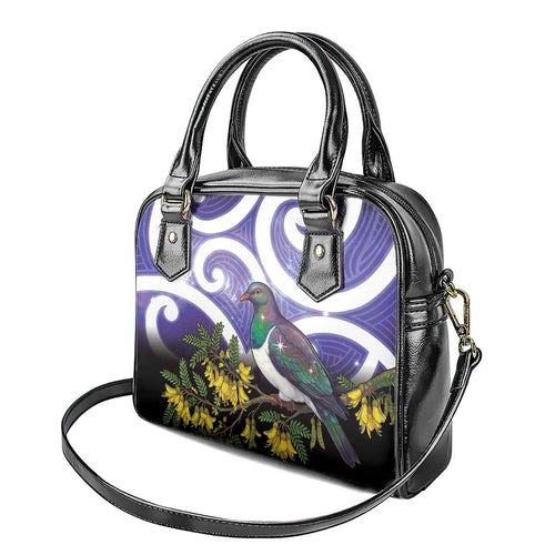 Kekeru New Zealand Matariki Shoulder Handbag Kukupa Kowhai Maori New Year Purple Version