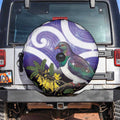Kekeru New Zealand Matariki Spare Tire Cover Kukupa Kowhai Maori New Year Purple Version
