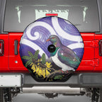 Kekeru New Zealand Matariki Spare Tire Cover Kukupa Kowhai Maori New Year Purple Version