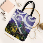 Kekeru New Zealand Matariki Tote Bag Kukupa Kowhai Maori New Year Purple Version