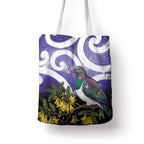 Kekeru New Zealand Matariki Tote Bag Kukupa Kowhai Maori New Year Purple Version