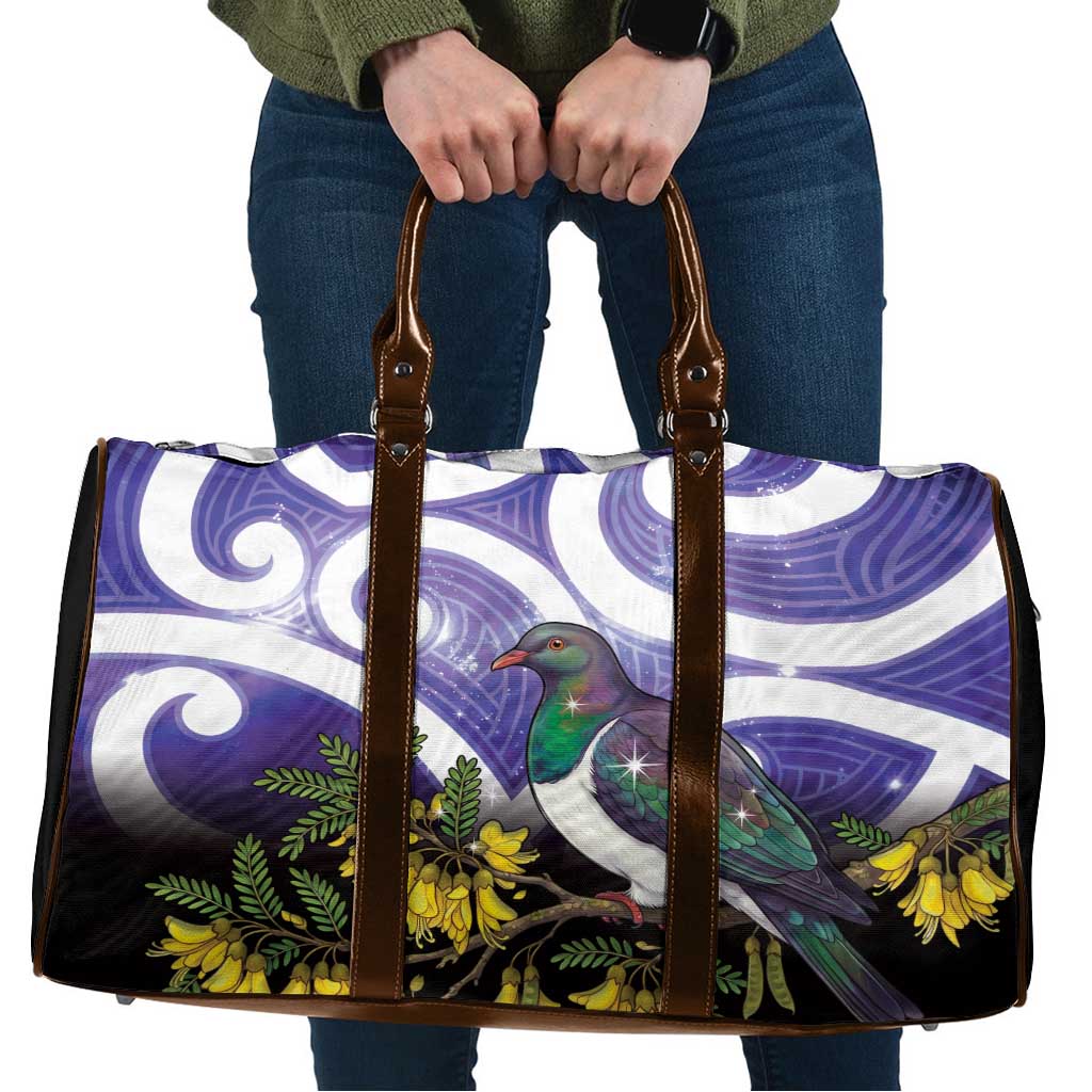 Kekeru New Zealand Matariki Travel Bag Kukupa Kowhai Maori New Year Purple Version