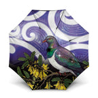 Kekeru New Zealand Matariki Umbrella Kukupa Kowhai Maori New Year Purple Version