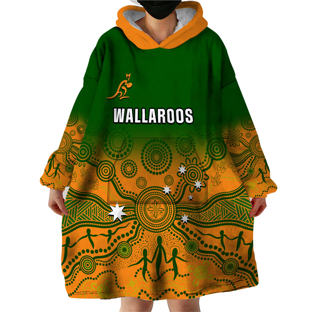 personalised-australia-rugby-wearable-blanket-hoodie-go-wallaroos-pacific-indigenous-version-2023