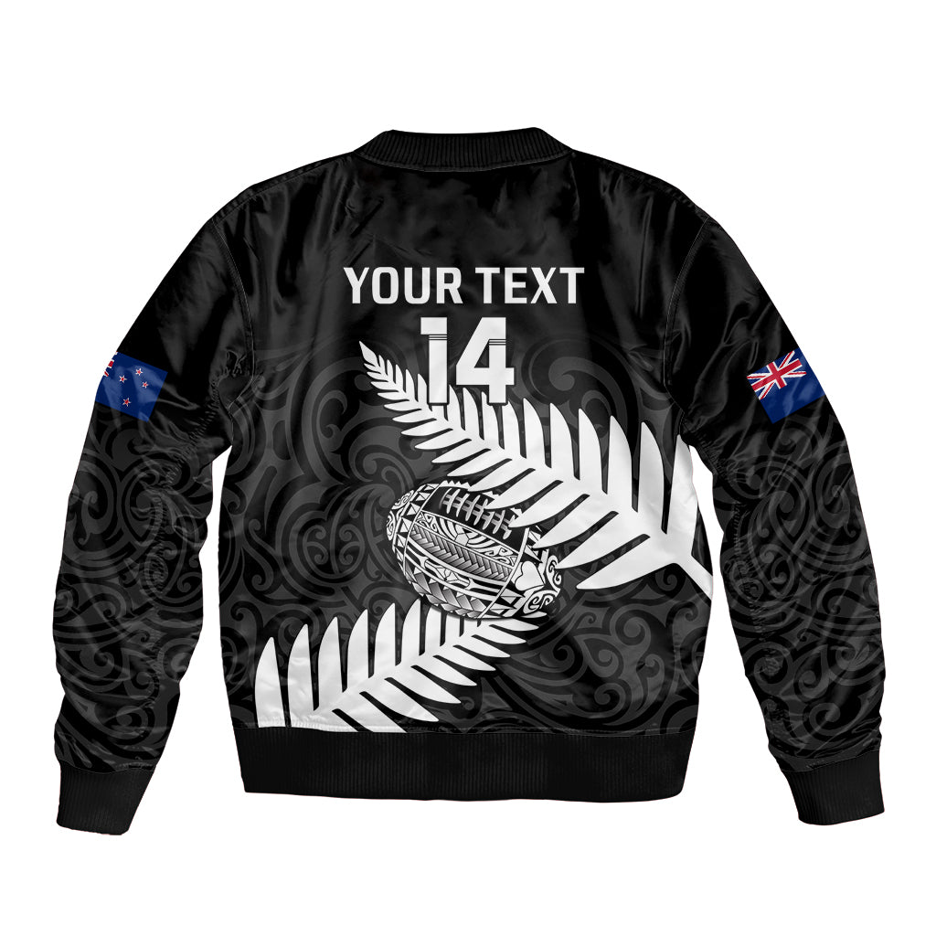 personalised-aotearoa-rugby-sleeve-zip-bomber-jacket-go-black-fern-pacific-nz-maori-2023