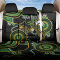 Custom Matildas NAIDOC Week Back Car Seat Cover Australia Kangaroo Keep The Fire Burning - Black