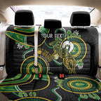 Custom Matildas NAIDOC Week Back Car Seat Cover Australia Kangaroo Keep The Fire Burning - Black