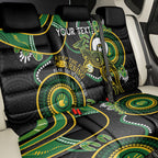 Custom Matildas NAIDOC Week Back Car Seat Cover Australia Kangaroo Keep The Fire Burning - Black