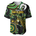 Custom Matildas NAIDOC Week Baseball Jersey Australia Kangaroo Keep The Fire Burning - Black