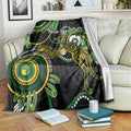 Custom Matildas NAIDOC Week Blanket Australia Kangaroo Keep The Fire Burning - Black