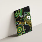 Custom Matildas NAIDOC Week Canvas Wall Art Australia Kangaroo Keep The Fire Burning - Black
