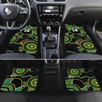 Custom Matildas NAIDOC Week Car Mats Australia Kangaroo Keep The Fire Burning - Black