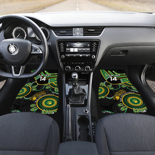 Custom Matildas NAIDOC Week Car Mats Australia Kangaroo Keep The Fire Burning - Black