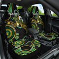 Custom Matildas NAIDOC Week Car Seat Cover Australia Kangaroo Keep The Fire Burning - Black