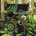 Custom Matildas NAIDOC Week Garden Flag Australia Kangaroo Keep The Fire Burning - Black