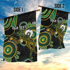 Custom Matildas NAIDOC Week Garden Flag Australia Kangaroo Keep The Fire Burning - Black