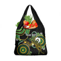 Custom Matildas NAIDOC Week Grocery Bag Australia Kangaroo Keep The Fire Burning - Black