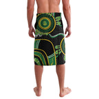 Custom Matildas NAIDOC Week Lavalava Australia Kangaroo Keep The Fire Burning - Black