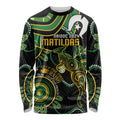 Custom Matildas NAIDOC Week Long Sleeve Shirt Australia Kangaroo Keep The Fire Burning - Black