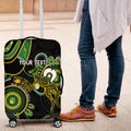 Custom Matildas NAIDOC Week Luggage Cover Australia Kangaroo Keep The Fire Burning - Black