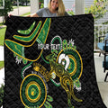 Custom Matildas NAIDOC Week Quilt Australia Kangaroo Keep The Fire Burning - Black