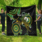 Custom Matildas NAIDOC Week Quilt Australia Kangaroo Keep The Fire Burning - Black