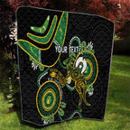 Custom Matildas NAIDOC Week Quilt Australia Kangaroo Keep The Fire Burning - Black