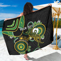 Custom Matildas NAIDOC Week Sarong Australia Kangaroo Keep The Fire Burning - Black