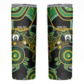 Matildas NAIDOC Week Skinny Tumbler Australia Kangaroo Keep The Fire Burning - Black