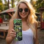 Matildas NAIDOC Week Skinny Tumbler Australia Kangaroo Keep The Fire Burning - Black