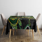 Custom Matildas NAIDOC Week Tablecloth Australia Kangaroo Keep The Fire Burning - Black