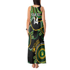 Custom Matildas NAIDOC Week Tank Maxi Dress Australia Kangaroo Keep The Fire Burning - Black