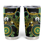 Matildas NAIDOC Week Tumbler Cup Australia Kangaroo Keep The Fire Burning - Black