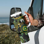 Matildas NAIDOC Week Tumbler With Handle Australia Kangaroo Keep The Fire Burning - Black