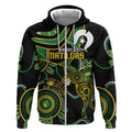 Custom Matildas NAIDOC Week Zip Hoodie Australia Kangaroo Keep The Fire Burning - Black