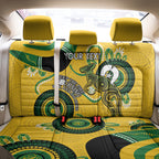 Custom Matildas NAIDOC Week Back Car Seat Cover Australia Kangaroo Keep The Fire Burning - Yellow
