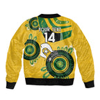 Custom Matildas NAIDOC Week Bomber Jacket Australia Kangaroo Keep The Fire Burning - Yellow