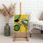 Custom Matildas NAIDOC Week Canvas Wall Art Australia Kangaroo Keep The Fire Burning - Yellow