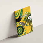 Custom Matildas NAIDOC Week Canvas Wall Art Australia Kangaroo Keep The Fire Burning - Yellow