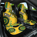 Custom Matildas NAIDOC Week Car Seat Cover Australia Kangaroo Keep The Fire Burning - Yellow