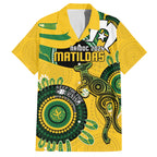 Custom Matildas NAIDOC Week Hawaiian Shirt Australia Kangaroo Keep The Fire Burning - Yellow